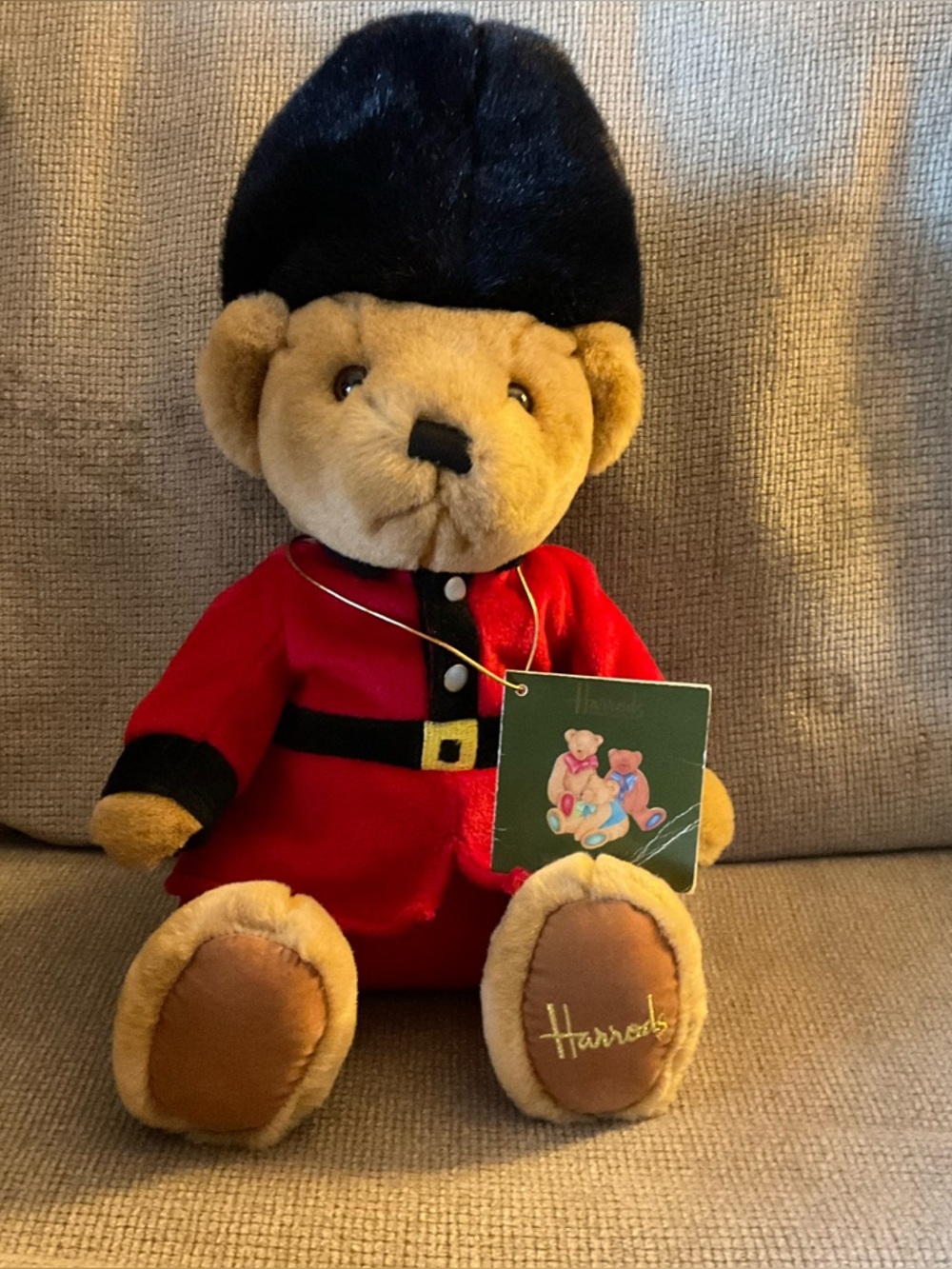 Harrods UK 12" Royal Guardsman Bear  With Red Jacket